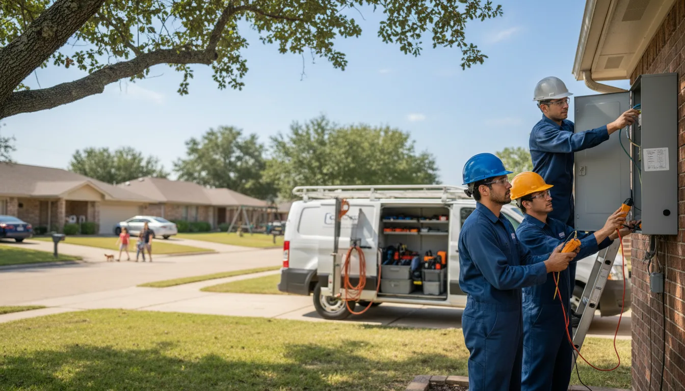 Certified electrician providing emergency electrical services in Kermit, TX
